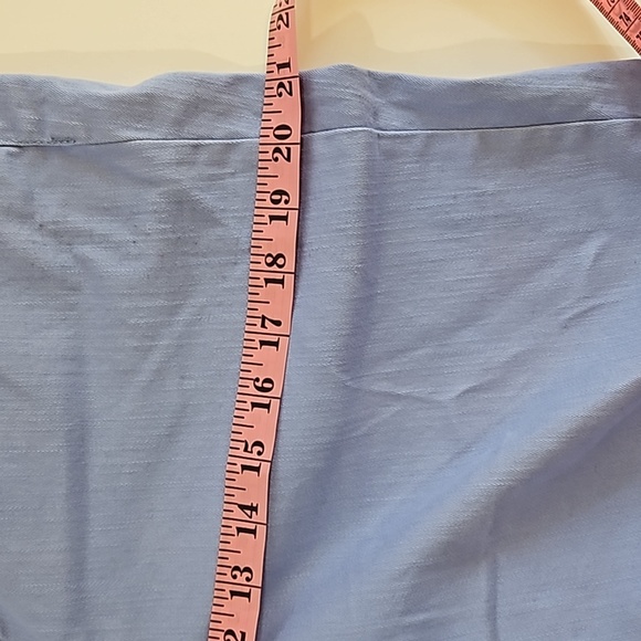 Gloria Vanderbilt Lillian Skimmer Pant Blue Capri Pull-on skimmer Cropped Casual - Picture 15 of 17